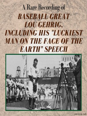 cover image of A Rare Recording of Baseball Great Lou Gehrig